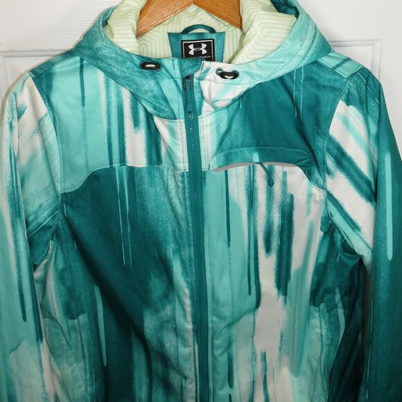 UNDER ARMOUR Women’s LG Storm2 Infrared Ampli Snow/Ski Jacket Primaloft Green - Picture 2 of 7